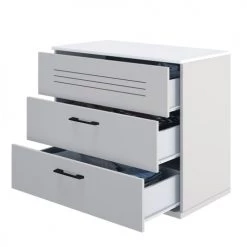 Calicosy Commodes Enfant Commode 3 Tiroirs Blanche Enfant - 85 X H73 Cm 7 Calicosy Commodes Enfant Commode 3 Tiroirs Blanche Enfant - 85 X H73 Cm -Commodes enfant Soldes commode 3 tiroirs blanche enfant 85 x h73 cm 2