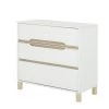 Calicosy Commodes Enfant Commode 3 Tiroirs Blanche Enfant - 95 X H87 Cm
