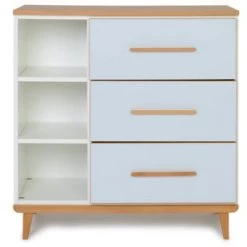 Wookids Commodes Enfant Commode 3 Tiroirsjaune Soleil -Commodes enfant Soldes commode 3 tiroirs bleu ciel