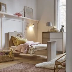 Galipette Commodes Enfant Commode 3 Tiroirs Chêne Blanc -Commodes enfant Soldes commode 3 tiroirs chene blanc 3