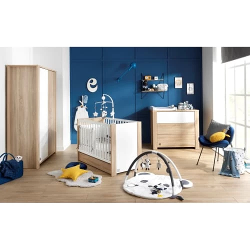 Sauthon Commodes Enfant Commode 3 Tiroirs Couleur Bois Et Blanc 2 Sauthon Commodes Enfant Commode 3 Tiroirs Couleur Bois Et Blanc – Image 2