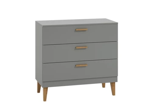 Nateo Concept Commodes Enfant Commode 3 Tiroirs Gris Et Chêne 1 Nateo Concept Commodes Enfant Commode 3 Tiroirs Gris Et Chêne