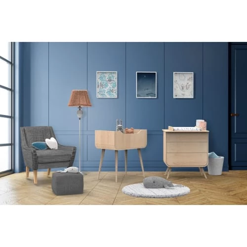 Sauthon Original Commodes Enfant Commode 3 Tiroirs Pieds Bois 97x87x48cm En Bois Beige 3 Sauthon Original Commodes Enfant Commode 3 Tiroirs Pieds Bois 97x87x48cm En Bois Beige – Image 3
