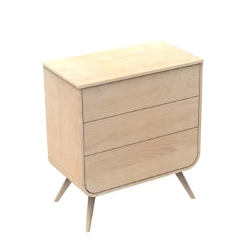 Sauthon Original Commodes Enfant Commode 3 Tiroirs Pieds Bois 97x87x48cm En Bois Beige 5 Sauthon Original Commodes Enfant Commode 3 Tiroirs Pieds Bois 97x87x48cm En Bois Beige – Image 5