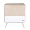 Sauthon Original Commodes Enfant Commode 3 Tiroirs Pieds Bois 97x87x48cm En Bois Blanc