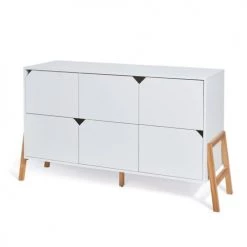 Bellamy Commodes Enfant Commode 6 Tiroirs Blanc