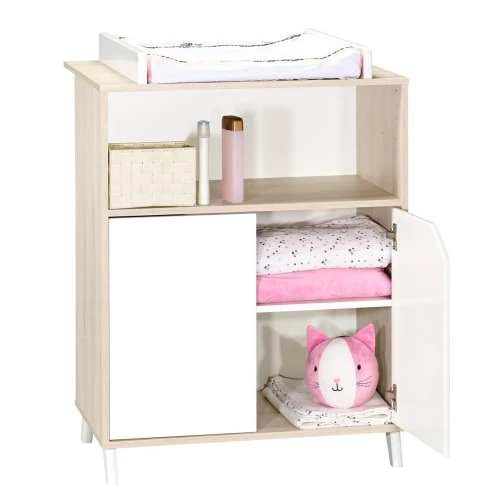 BabyPrice Commodes Enfant Commode à Langer 103x76x66cm En Bois Beige 3 BabyPrice Commodes Enfant Commode à Langer 103x76x66cm En Bois Beige – Image 3