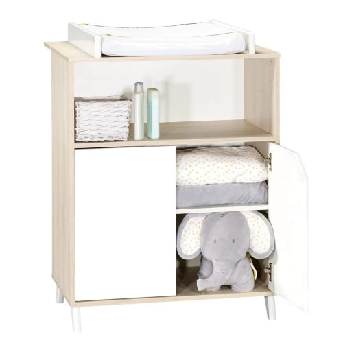 BabyPrice Commodes Enfant Commode à Langer 103x76x66cm En Bois Beige 4 BabyPrice Commodes Enfant Commode à Langer 103x76x66cm En Bois Beige – Image 4
