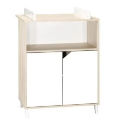 BabyPrice Commodes Enfant Commode à Langer 103x76x66cm En Bois Gris Foncé -Commodes enfant Soldes commode a langer 103x76x66cm en bois beige 6