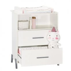 BabyPrice Commodes Enfant Commode à Langer 103x76x68cm En Bois Blanc -Commodes enfant Soldes commode a langer 103x76x68cm en bois blanc 10