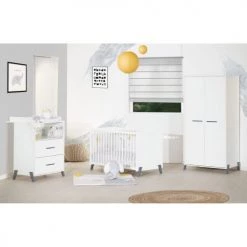 BabyPrice Commodes Enfant Commode à Langer 103x76x68cm En Bois Blanc -Commodes enfant Soldes commode a langer 103x76x68cm en bois blanc 12