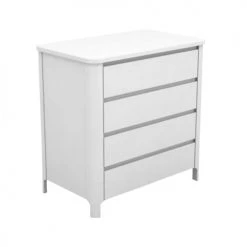 ID Kids Commodes Enfant Commode à Langer Bois Massif Blanc