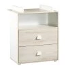 Sauthon Commodes Enfant Commode à Langer Hêtre 97x76x66cm En Bois Blanc