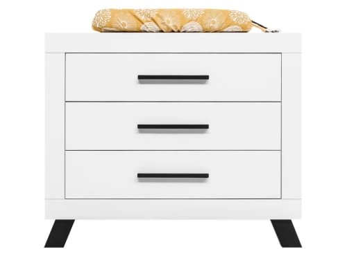 Bopita Commodes Enfant Commode Avec 3 Tiroirs Blanc/noir En MDF Et Panneaux De Particules 2 Bopita Commodes Enfant Commode Avec 3 Tiroirs Blanc/noir En MDF Et Panneaux De Particules – Image 2