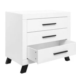 Bopita Commodes Enfant Commode Avec 3 Tiroirs Blanc/noir En MDF Et Panneaux De Particules 9 Bopita Commodes Enfant Commode Avec 3 Tiroirs Blanc/noir En MDF Et Panneaux De Particules -Commodes enfant Soldes commode avec 3 tiroirs blanc noir en mdf et panneaux de particules 3