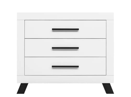 Bopita Commodes Enfant Commode Avec 3 Tiroirs Blanc/noir En MDF Et Panneaux De Particules 1 Bopita Commodes Enfant Commode Avec 3 Tiroirs Blanc/noir En MDF Et Panneaux De Particules