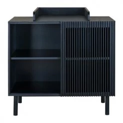 Lignea Kids Commodes Enfant Commode Avec Plan à Langer Bois Noir -Commodes enfant Soldes commode avec plan a langer bois noir 2
