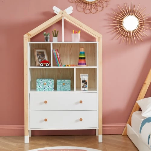 Baita Commodes Enfant Commode Blanc 3 Tiroirs 81cm 3 Baita Commodes Enfant Commode Blanc 3 Tiroirs 81cm – Image 3