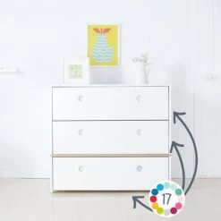 Wookids Commodes Enfant Commode Blanc -Commodes enfant Soldes commode blanc 7