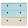 Wookids Commodes Enfant Commode Bleu Ciel-blanchi
