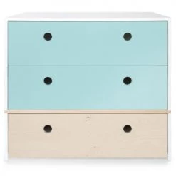 Wookids Commodes Enfant Commode Bleu Ciel-blanchi