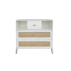Théo Commodes Enfant Commode Bois Et Rotin Neige