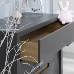 Nateo Concept Commodes Enfant Commode Enfant 3 Tiroirs Ardoise -Commodes enfant Soldes commode enfant 3 tiroirs ardoise 2