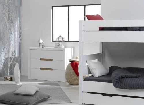 Nateo Concept Commodes Enfant Commode Enfant 3 Tiroirs Blanc 3 Nateo Concept Commodes Enfant Commode Enfant 3 Tiroirs Blanc – Image 3