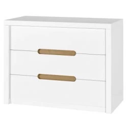 Nateo Concept Commodes Enfant Commode Enfant 3 Tiroirs Blanc