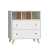 Home Maison Commodes Enfant Commode Enfant Avec Pieds En Hêtre Senja Bois Blanc