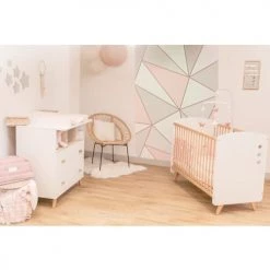 Home Maison Commodes Enfant Commode Enfant Avec Pieds En Hêtre Senja Bois Blanc -Commodes enfant Soldes commode enfant avec pieds en hetre senja bois blanc 2