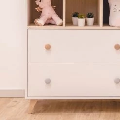 Home Maison Commodes Enfant Commode Enfant Avec Pieds En Hêtre Senja Bois Blanc -Commodes enfant Soldes commode enfant avec pieds en hetre senja bois blanc 3