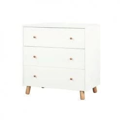 ID Kids Commodes Enfant Commode Enfant Bois Massif Blanc Et Bois