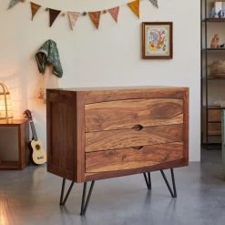 Tikamoon Commodes Enfant Commode Enfant En Palissandre Massif -Commodes enfant Soldes commode enfant en palissandre massif 3