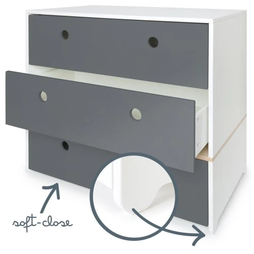 Wookids Commodes Enfant Commode Gris Espace 3 Wookids Commodes Enfant Commode Gris Espace – Image 3