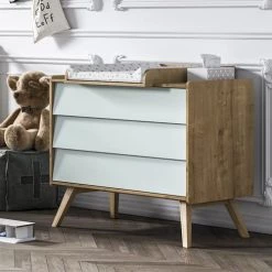 Vox Commodes Enfant Commode Naturel Vert -Commodes enfant Soldes commode naturel vert 3