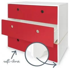 Wookids Commodes Enfant Commode Rouge 8 Wookids Commodes Enfant Commode Rouge -Commodes enfant Soldes commode rouge 2
