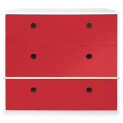 Wookids Commodes Enfant Commode Rouge