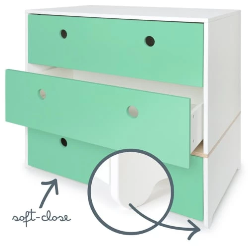 Wookids Commodes Enfant Commode Vert Ocean 3 Wookids Commodes Enfant Commode Vert Ocean – Image 3