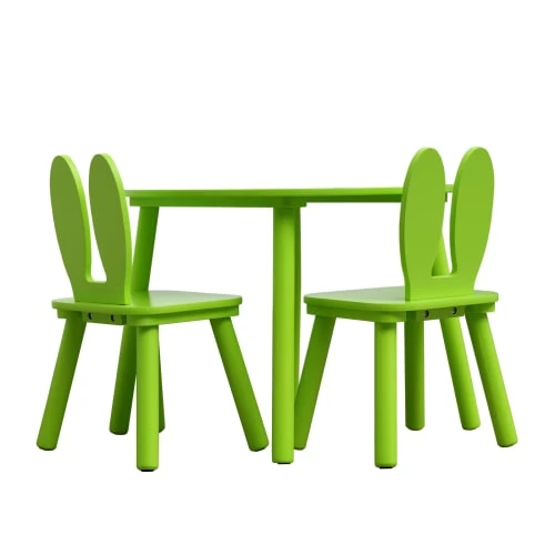 Mobili Rebecca Tables Et Chaises Enfant Ensemble De Table Basse Et 2 Chaises Pour Enfants En MDF Vertes 1 Mobili Rebecca Tables Et Chaises Enfant Ensemble De Table Basse Et 2 Chaises Pour Enfants En MDF Vertes