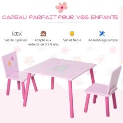 Homcom Tables Et Chaises Enfant Ensemble Table Et Chaises Enfant Design Princesse Motif Château 9 Homcom Tables Et Chaises Enfant Ensemble Table Et Chaises Enfant Design Princesse Motif Château -Commodes enfant Soldes ensemble table et chaises enfant design princesse motif chateau 3