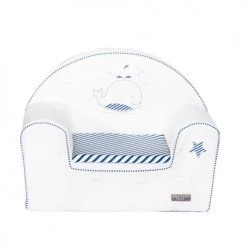 Sauthon Fauteuils Et Poufs Enfant Fauteuil Club 42x41cm En Coton Blanc