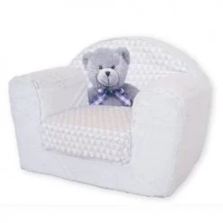 Home Maison Fauteuils Et Poufs Enfant Fauteuil Club Enfant Convertible Ourson GrisBlanc 42x55