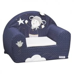 Sauthon Fauteuils Et Poufs Enfant Fauteuil Club Pour Enfant 48x40cm En Coton Bleu