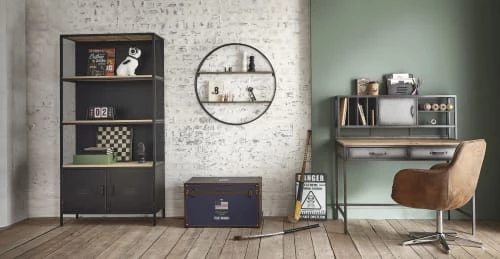 Maisons Du Monde Chaises De Bureau Fauteuil De Bureau En Suédine Marron 3 Maisons Du Monde Chaises De Bureau Fauteuil De Bureau En Suédine Marron – Image 3