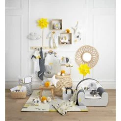 Sauthon Fauteuils Et Poufs Enfant Fauteuil Enfant 42x48cm En Coton Gris -Commodes enfant Soldes fauteuil enfant 42x48cm en coton gris 4