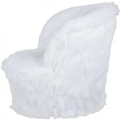 ReCollection Tables Et Chaises Enfant Fauteuil Enfant Fourrure Blanc 47x47x45cm -Commodes enfant Soldes fauteuil enfant fourrure blanc 47x47x45cm 3