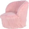 ReCollection Tables Et Chaises Enfant Fauteuil Enfant Fourrure Rose 47x47x45cm