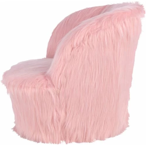 ReCollection Tables Et Chaises Enfant Fauteuil Enfant Fourrure Rose 47x47x45cm 5 ReCollection Tables Et Chaises Enfant Fauteuil Enfant Fourrure Rose 47x47x45cm – Image 5