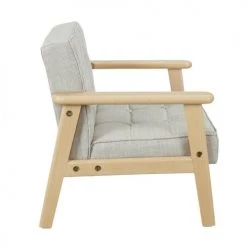 Altobuy Fauteuils Et Poufs Enfant Fauteuil Enfant Gris Avec Dossier Capitonné -Commodes enfant Soldes fauteuil enfant gris avec dossier capitonne 2